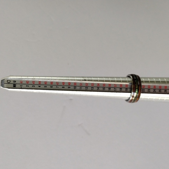 Tungsten Carbide Hawaiian Koa Wood and Abalone Shell Wedding Band Ring Size 9.5 - Picture 10 of 11